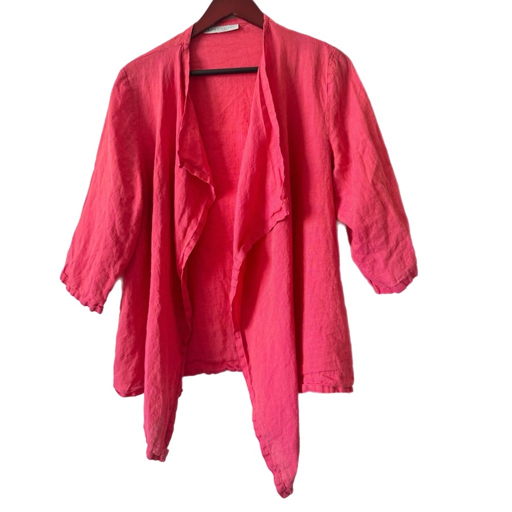 BRYN WALKER Topper Kimono Cardigan Coverup Linen Sz S